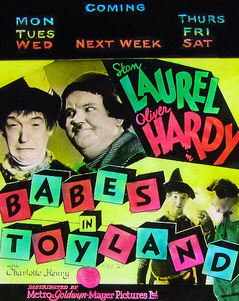 Laurel and Hardy Babes in Toyland cinema projection