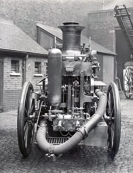 LCC-LFB rear of a Shand Mason steam fire engine