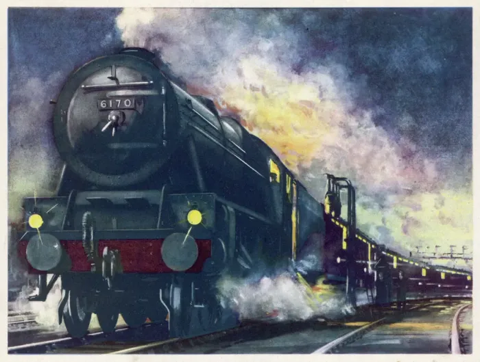 Framed Print : LMS Down Special Mail Train Print Framed Print : LMS Down Special Mail Train Print