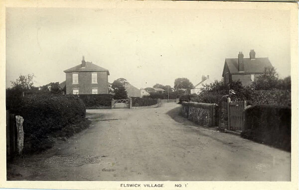 Lodge Lane, Elswick, Preston, Poulton-le-Fylde, Lancashire, England. Date: 1924