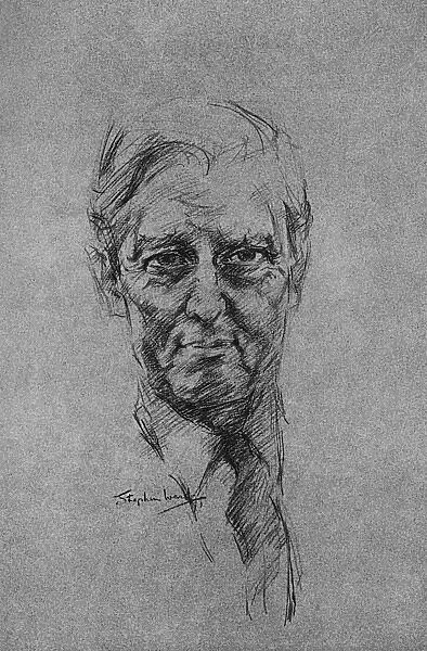 Lord De L Isle, as sketched by Stephen Ward, 1961