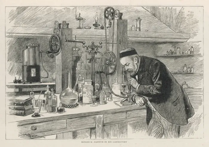 Framed Print : Louis Pasteur Print: French Chemist in Laboratory Framed Print : Louis Pasteur Print: French Chemist in Laboratory