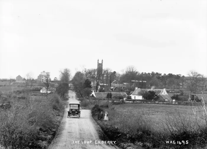 Framed Print : Early 20th Century Print of The Loup Village, Northern Ireland Framed Print : Early 20th Century Print of The Loup Village, Northern Ireland