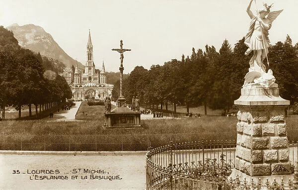 Lourdes - Statue of St. Michael