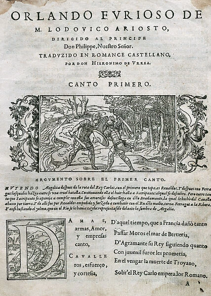 Ludovico Ariosto (1474 1533) Italian poet. Orlando Furios