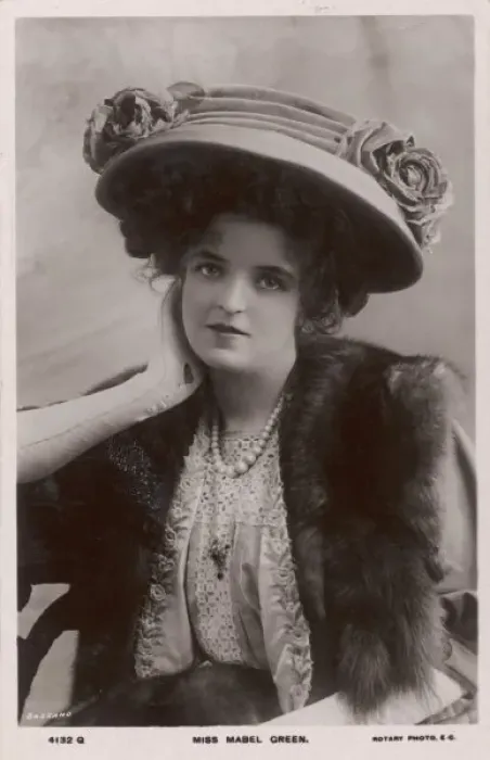 Framed Print : Mabel Green in Hat Print Framed Print : Mabel Green in Hat Print