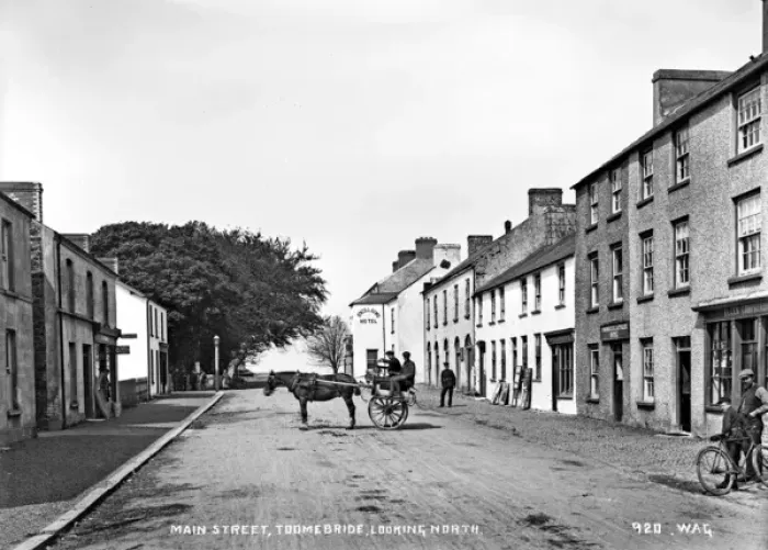 Framed Print : Early 20th Century Toomebridge Street Scene Print Framed Print : Early 20th Century Toomebridge Street Scene Print
