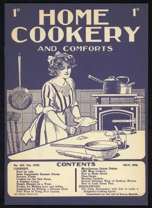 Framed Print : Making a Pie Print 1912 Framed Print : Making a Pie Print 1912