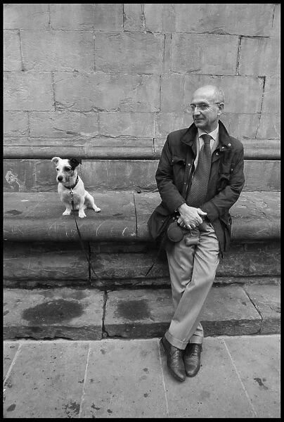 Man and his dog Florence Italy