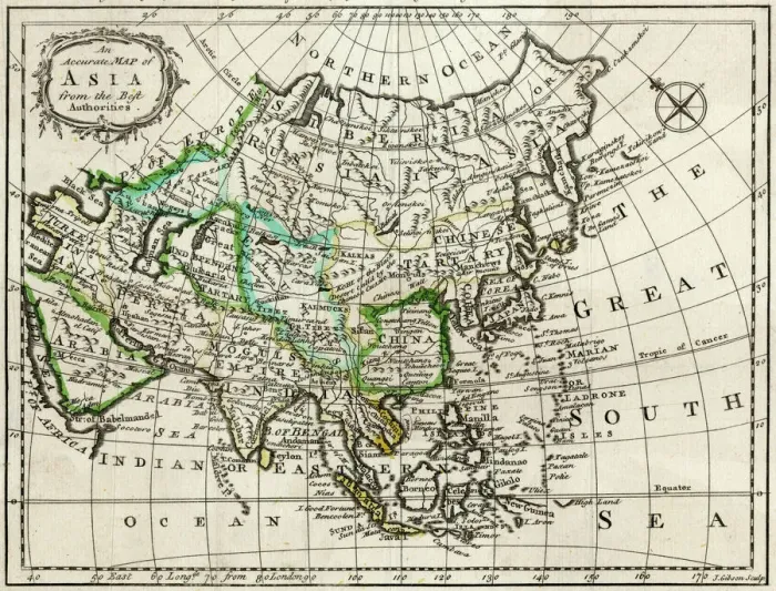 Framed Print : Asia 1763 Map Print Framed Print : Asia 1763 Map Print