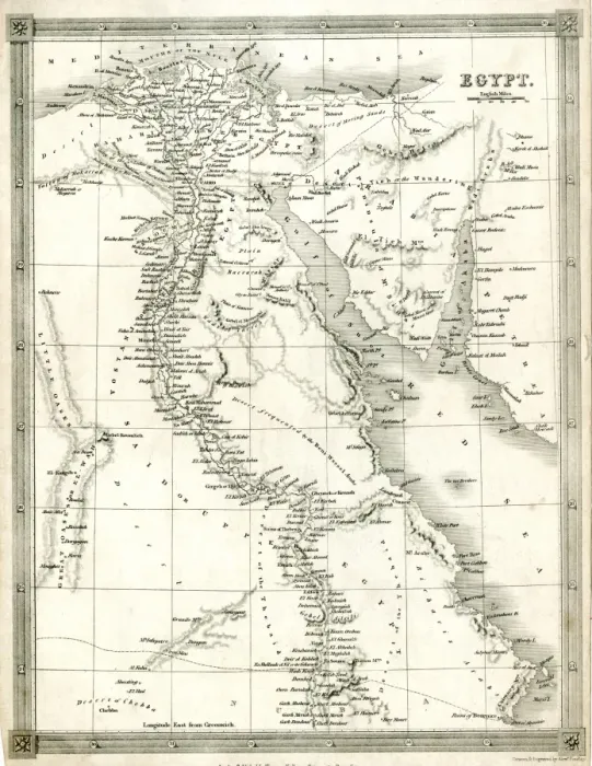 Framed Print : 1841 Map of Egypt Print by John Arrowsmith Framed Print : 1841 Map of Egypt Print by John Arrowsmith
