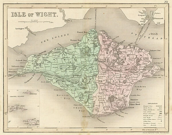 Map  /  Isle of Wight C1857