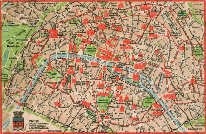 Framed Print : Map of Paris in 1908 Print: Geographic and Demographic Data Framed Print : Map of Paris in 1908 Print: Geographic and Demographic Data