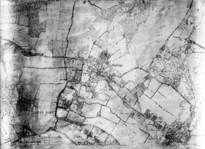 Framed Print : Sidcup and Environs Black and White Print circa 1900 Framed Print : Sidcup and Environs Black and White Print circa 1900