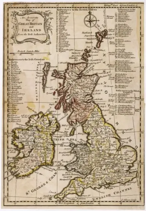 Framed Print : 1763 Map of Great Britain Print Framed Print : 1763 Map of Great Britain Print