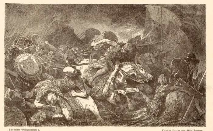Framed Print : Print of the Battle of Marathon Framed Print : Print of the Battle of Marathon