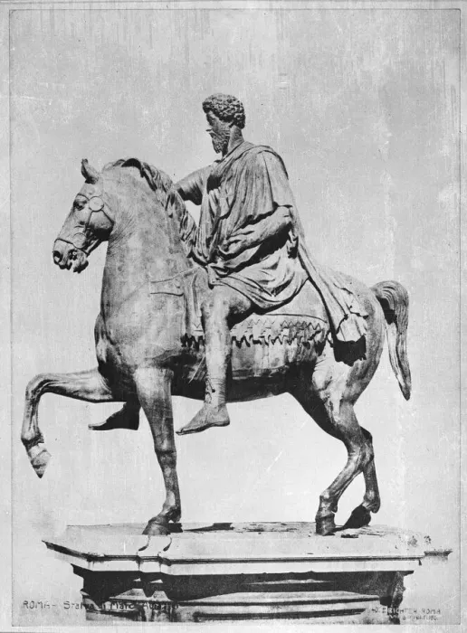 Framed Print : Marcus Aurelius Equestrian Statue Print