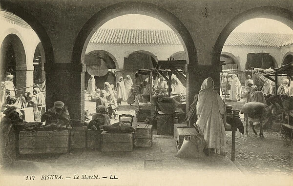 The market in Biskra, Algeria