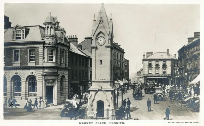 Framed Print : Marketplace - Penrith, Cumbria Print 1915 Framed Print : Marketplace - Penrith, Cumbria Print 1915