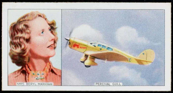 Framed Print : Beryl Markham in her Percival Gull Print Framed Print : Beryl Markham in her Percival Gull Print