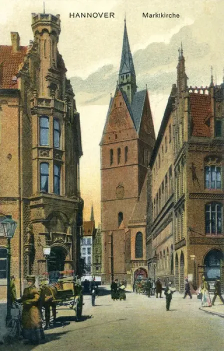 Framed Print : Marktkirche Hanover Print circa 1910