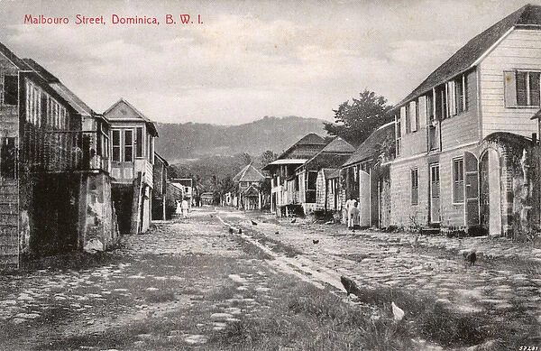 Marlborough Street, Roseau, Dominica, West Indies