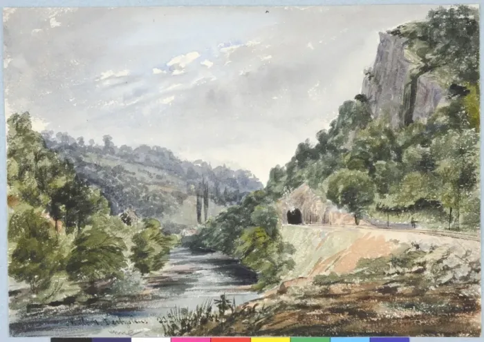Framed Print : Matlock, Derbyshire Print (1850) by James Moore Framed Print : Matlock, Derbyshire Print (1850) by James Moore