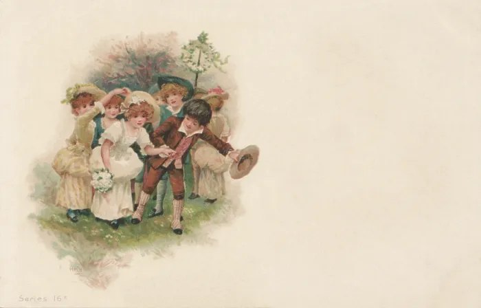 Framed Print : Maypole Dance Print, 1901 Framed Print : Maypole Dance Print, 1901