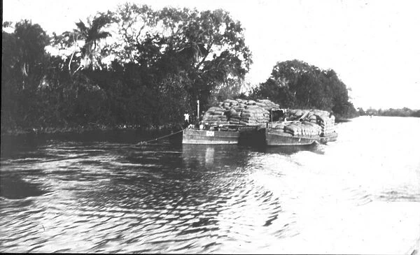 McCarthy Island (seed boat in river)
