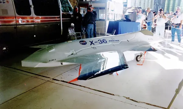 McDonnell Douglas X-36 Tailless Fighter Print circa Art