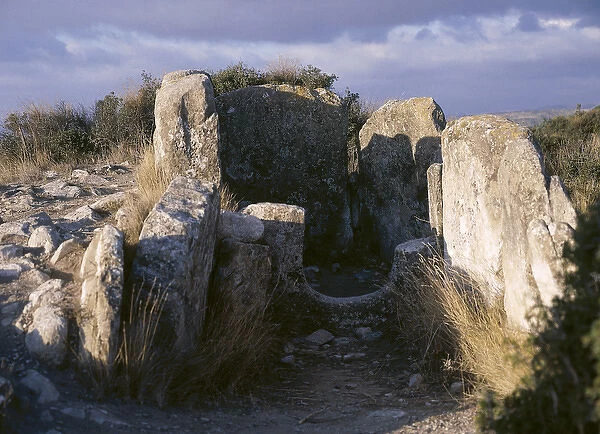Megalithic tomb. Dolmen of Portillo de Eneriz. Near Artajona
