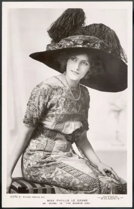 Framed Print : Merry Widow Hat Print, 1908