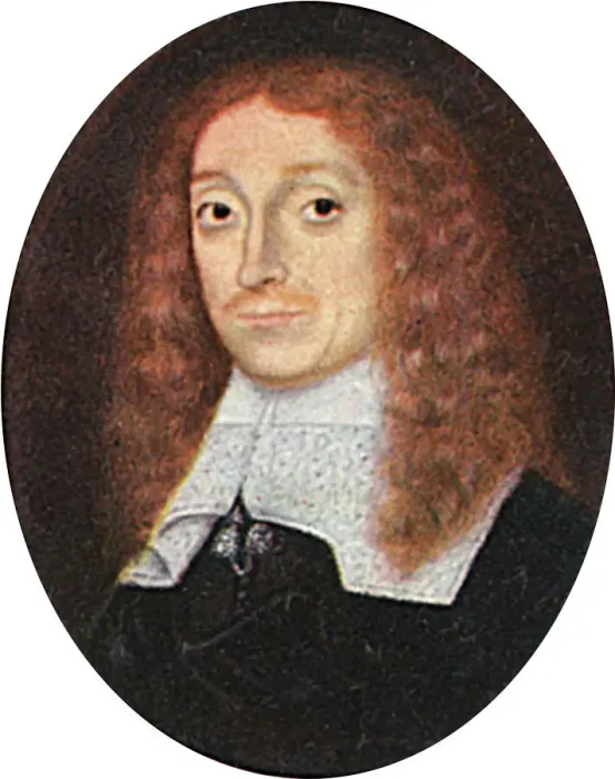 Framed Print : Miniature Portrait of Poet John Milton Print Framed Print : Miniature Portrait of Poet John Milton Print