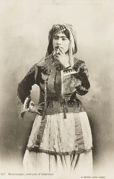 Moorish Woman smoking - Algeria