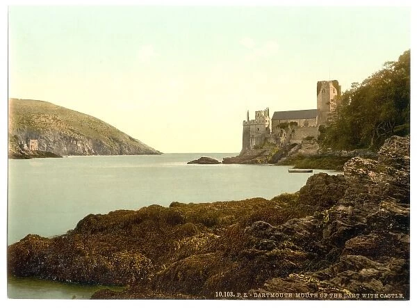 Mouth of the Dart with castle, Dartmouth, England