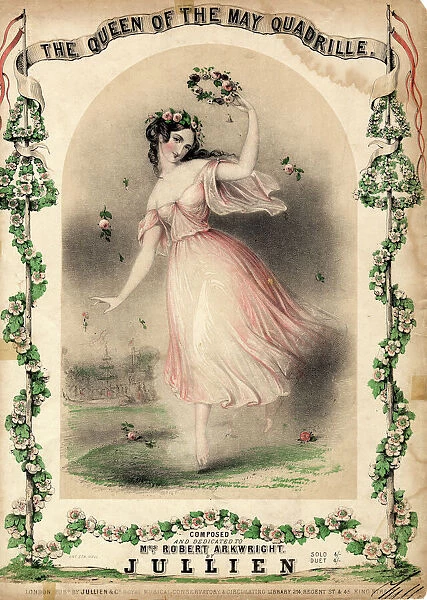 Music sheet cover for Queen of the May Quadrille
