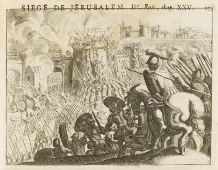 Framed Print : Nebuchadnezzar Attacks Jerusalem Print Framed Print : Nebuchadnezzar Attacks Jerusalem Print
