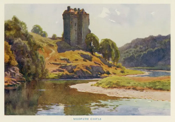 Framed Print : Neidpath Castle Print Framed Print : Neidpath Castle Print