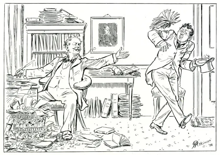 Framed Print : Editor in Composition Print, 1898 Framed Print : Editor in Composition Print, 1898