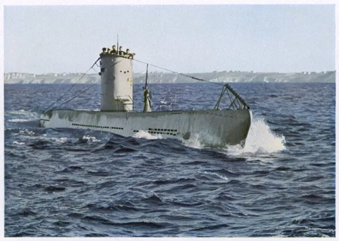 Framed Print : WW2 U-Boat Print - Surface Cruising, 1941