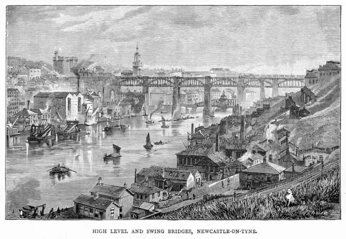 Framed Print : Newcastle upon Tyne Print, Late 19th Century Framed Print : Newcastle upon Tyne Print, Late 19th Century