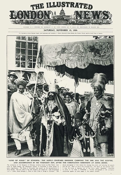 Newly-Crowned Emperor of Ethiopia, Haile Selassie