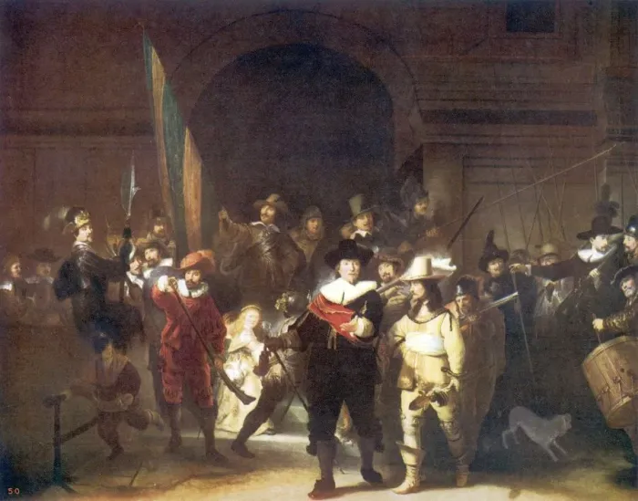 Framed Print : Rembrandt's Night Watch Print Framed Print : Rembrandt's Night Watch Print