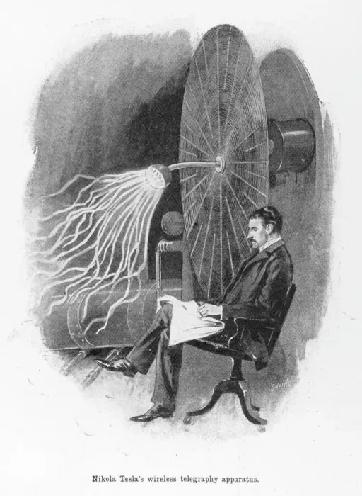 Framed Print : Nikola Tesla Print: Wireless Telegraphy Apparatus Framed Print : Nikola Tesla Print: Wireless Telegraphy Apparatus