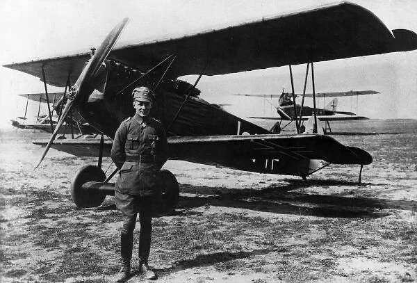 Oberleutnant Ernst Udet, German air ace, WW1