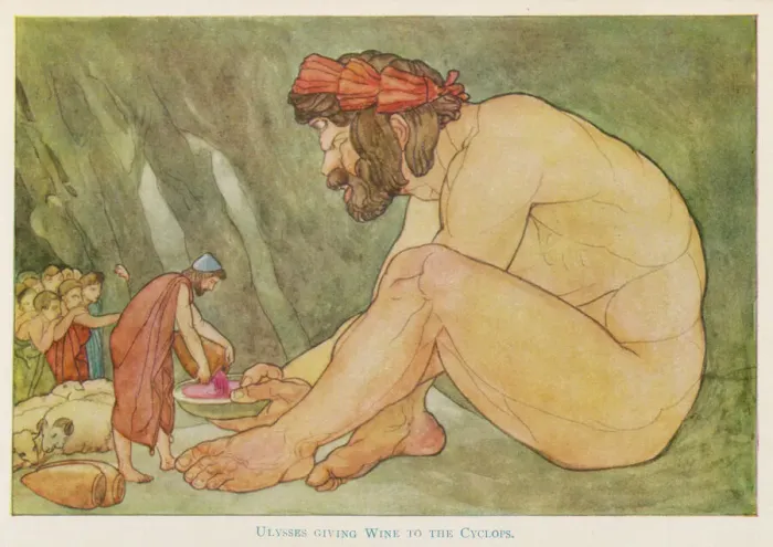 Framed Print : Odysseus and the Cyclops Print