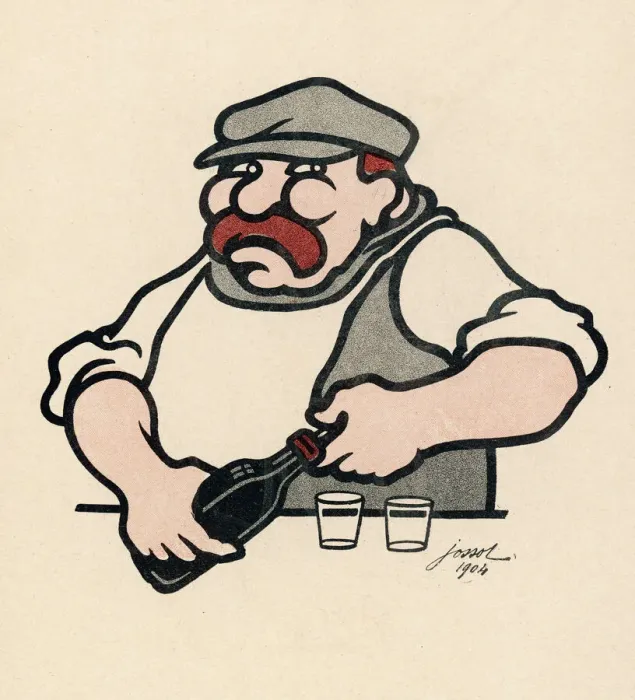 Framed Print : Opening a Bottle Print by Mary Evans Framed Print : Opening a Bottle Print by Mary Evans