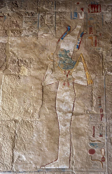 Osiris. Temple of Hatshepsut. Deir El-Bahari. Egypt