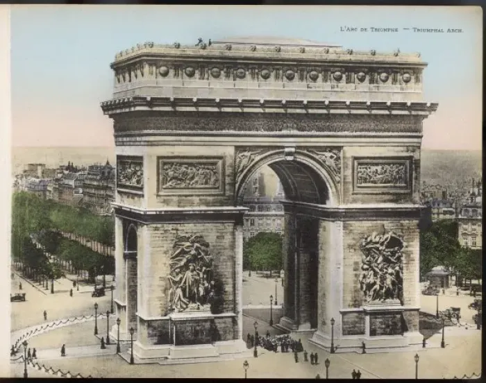 Framed Print : Paris Print of Arc de Triomphe Framed Print : Paris Print of Arc de Triomphe