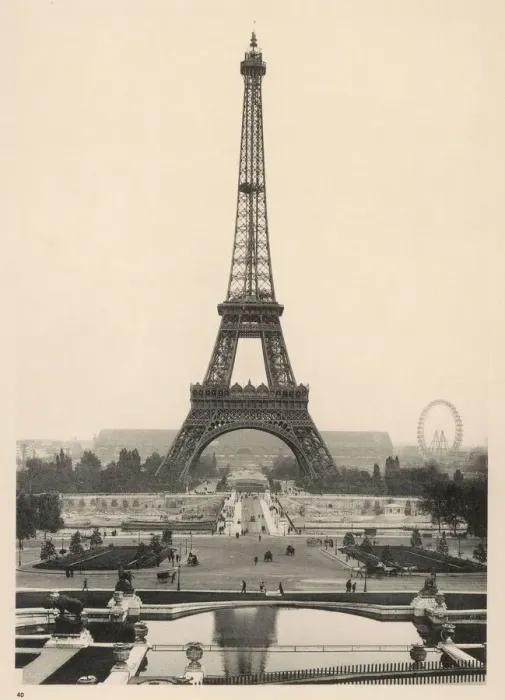 Framed Print : Paris Eiffel Tower Print 1900 Framed Print : Paris Eiffel Tower Print 1900